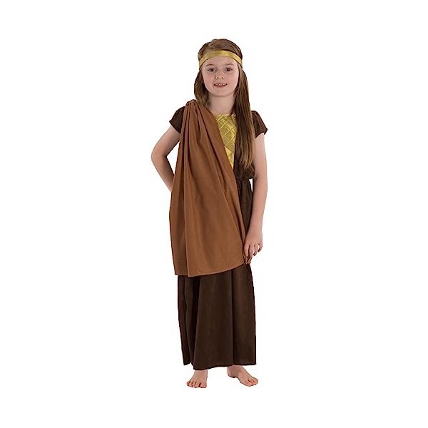 Charlie Crow Gudrun Costume de viking ou de saxon pour fille de 5 à 7 ans