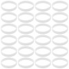 Ipetboom 100Pcs Bracelets en Silicone Bracelet en Silicone Lueur Lumineuse dans Bracelets Sombres Bracelets Lumineux Bracelet