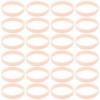 Ipetboom 100Pcs Bracelets en Silicone Bracelet en Silicone Lueur Lumineuse dans Bracelets Sombres Bracelets Lumineux Bracelet