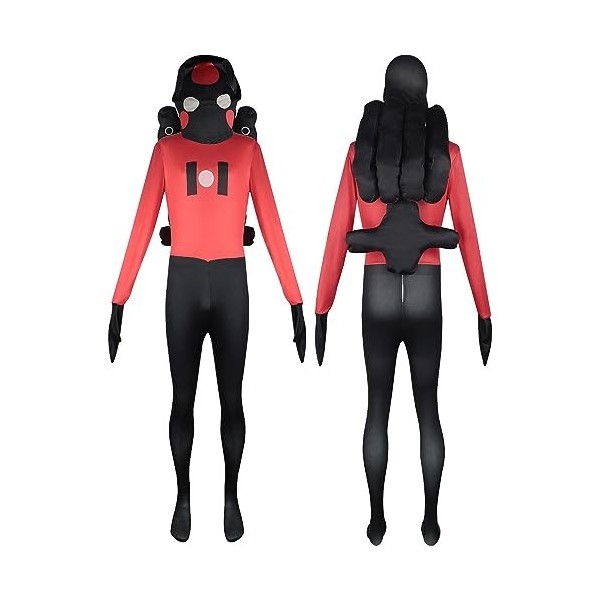 Jilijia Skibidi Toilet Cosplay Costume Skibidi Toilet Jumpsuit TV Man Cameraman Horror Game Dress Up Outfit for Adults Kids