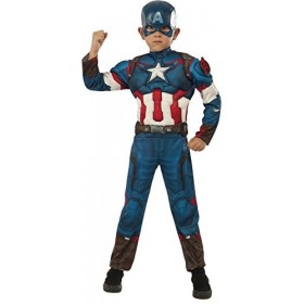 Marvel Avengers Rubies 620198 Costume de Captain America Deluxe pour enfants L N/A