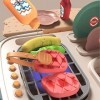Hoirpeory Chariot de barbecue 2 en 1 pour enfants, cuisine, supermarché, chariot à main pour bébé, jouet de cuisine B 