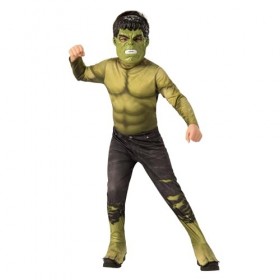 Costume classique officiel de Rubies Hulk Avengers Endgame, taille L, pour enfants de 8 à 10 ans, hauteur 147 cm