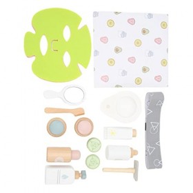 Naroote Ensemble de Jouets Cosmétiques en Bois, Ensemble de Maquillage de Jeu de Rôle Réaliste pour Enfants Filles dâge Prés
