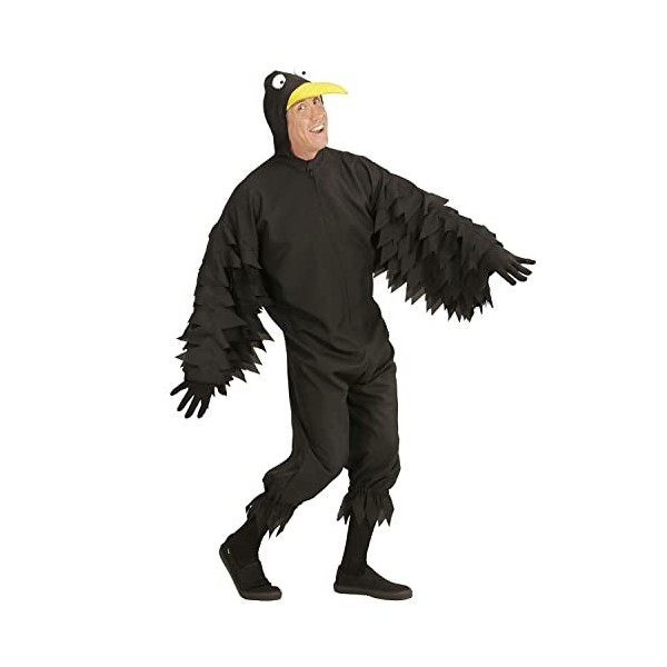 "CROW" hooded jumpsuit with mask - S 