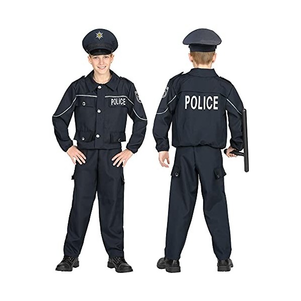 "POLICE OFFICER" jacket, pants, hat - 140 cm / 8-10 Years 