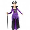 amscan 9915014 Costume de reine des contes de fées pour enfants de 6 à 8 ans Violet