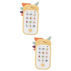 Toyvian 2 Pièces Téléphone Portable pour Enfants Jouet pour Bébé Jouets Éducatifs pour Bébé Jouets pour Enfants Téléphone pou