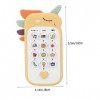 Toyvian 2 Pièces Téléphone Portable pour Enfants Jouet pour Bébé Jouets Éducatifs pour Bébé Jouets pour Enfants Téléphone pou