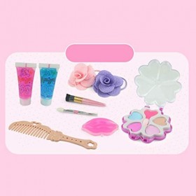 Tosbess Tête à Coiffer et Maquiller, Coiffure, Trousse de Maquillage Jouet de Poupée pour Petits Filles