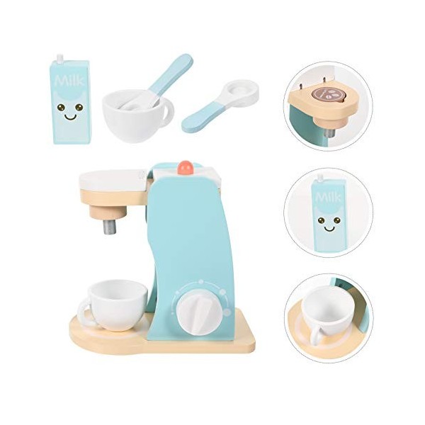 Toyvian Jouet De Maison De Jeu Cafetière pour Enfants Jouets De Cuisine Accessoires De Cuisine Jouets Jeu De Cuisine Jouets É