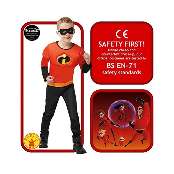 Rubies 641392NS Déguisement officiel Disney Incredibles 2 pour enfant Taille unique 4-6 ans