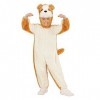 "BULLDOG IN SOFT PLUSH" hooded jumpsuit with mask - 98 cm / 1-2 Years 