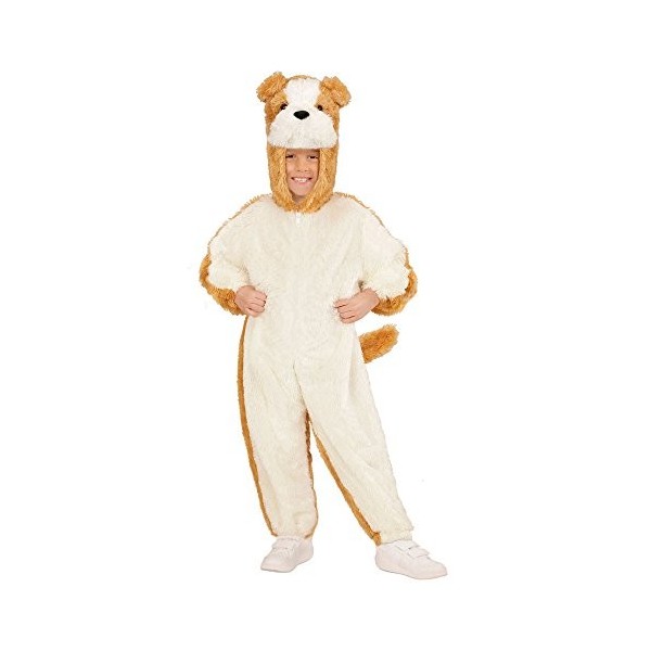 "BULLDOG IN SOFT PLUSH" hooded jumpsuit with mask - 98 cm / 1-2 Years 