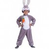 Ciao Coniglietto Tutina Costume Bambino Taglia 3-4 Anni Tout-Petit et Nourrisson, Grigio, Mixte Enfant