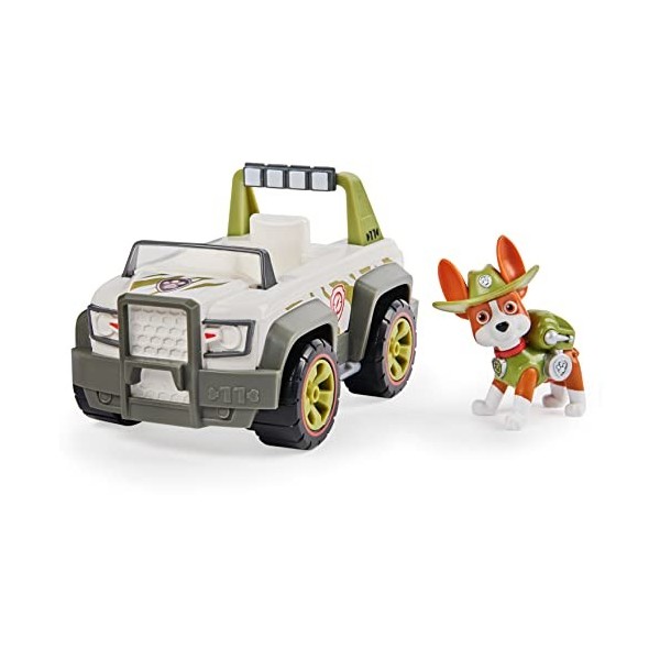 Figurine Paw Patrol Tracker + véhicule Tout-Terrain