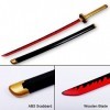 Cosplay Demon Slayer Tsugikuni Yoriichi Katana 104 Cm Épée en Bois Cosplay Anime Japonais en Bois Katana Anime pour Anime Kat