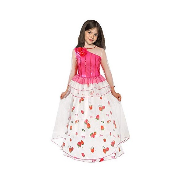 Ciao- Barbie Dreamtopia Sweetville Princess Costume Robe déguisement Original Fille Taille Ans , Girls, 11665.4-5, White, Re