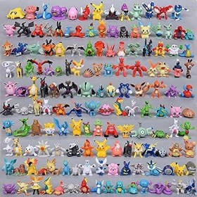 Lot de 144 mini figurines Pokémon en PVC - Statuette Pokémon Pop - Figurines ornementales - 2-3 cm