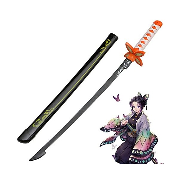 Katana Demon Slayer Cosplay Kochou Shinobu Épée De Samouraï 104cm Sabre Japonais En Bois Anime Epée Ninja Pour Les Fans Dani