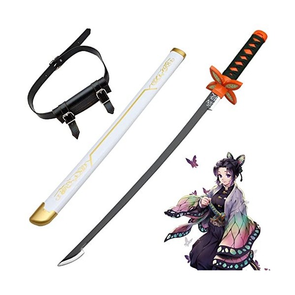 Katana Demon Slayer Cosplay Kochou Shinobu Épée De Samouraï 104cm Sabre Japonais En Bois Anime Epée Ninja Pour Les Fans Dani