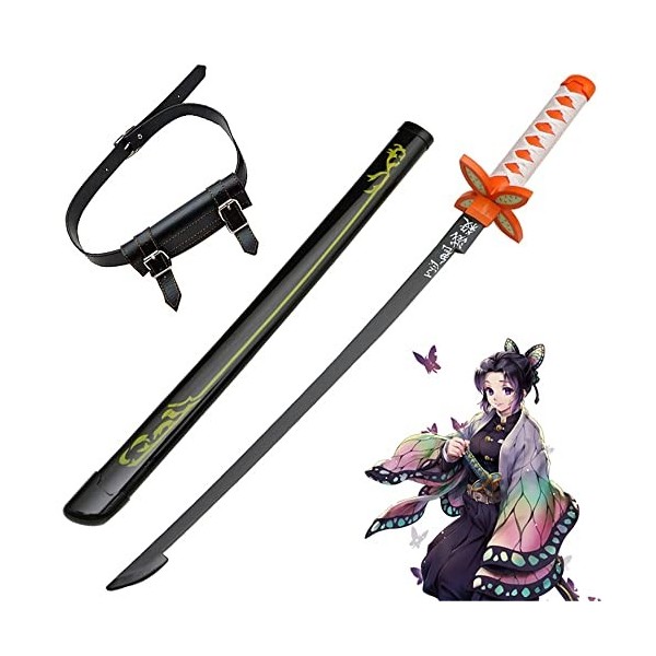 Katana Demon Slayer Cosplay Kochou Shinobu Épée De Samouraï 104cm Sabre Japonais En Bois Anime Epée Ninja Pour Les Fans Dani