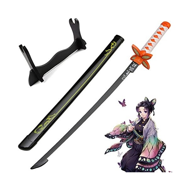 Katana Demon Slayer Cosplay Kochou Shinobu Épée De Samouraï 104cm Sabre Japonais En Bois Anime Epée Ninja Pour Les Fans Dani