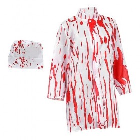 Toyvian 2 Pièces Halloween Costumes Chef Costume Habiller Halloween Cuisine Faire Semblant De Partie Cosplay Halloween Chef C