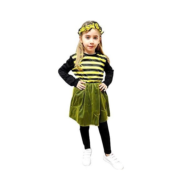 Costume dabeille - fille - costumes pour enfants - halloween - carnaval - taille s - 3/4 ans - idée cadeau originale cosplay