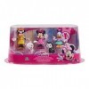 DISNEY MICKEY et MINNIE, Disney Minnie Coffret 5 Figurines 7,5 cm Articulées, 5 Personnages à Collectionner, Jouet pour Enfan