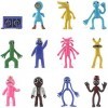 Lot de 12 Rainbow Friends Figurines de Personnages de Dessin Animé Populaires, Rainbow Friends Figure Model pour Les décorati