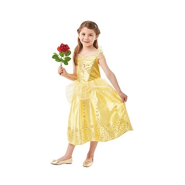 Rubies- Princesse Officielle Disney Princess Belle Costume de gemme, Girls, 640710L, Jaune, L