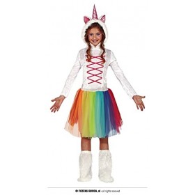 Fiestas Guirca Déguisement Licorne Costume Enfant Fille Taille Taille 3-4 ans