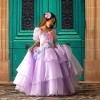 Odizli Isabella Costume pour enfant fille - Robe de princesse - Robe en tulle - Pour Halloween, Noël, carnaval, cosplay, anni