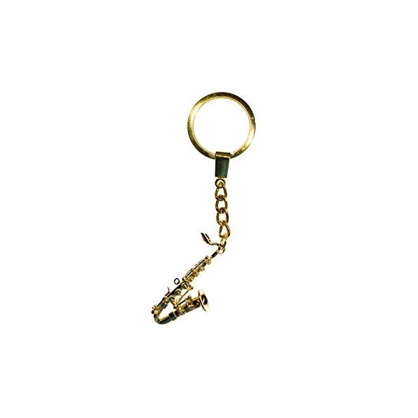 Miniblings Instrument Shache doré Musique Porte-clé Porte-clés - Pendentif Bijoux Faits à la Main I Porte-Clef Porte-Clef - S