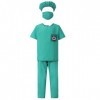 IBTOM CASTLE Deguisement Enfant Filles Garçons Docteur Costume Halloween Vétérinaire Cosplay Jeu de Rôle Prétendez Vous Habil