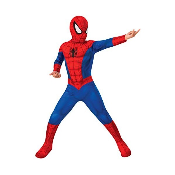 Rubies 702072-L Costume Classique Spiderman Inf Rouge/Bleu - Pour 8 à 10 ans