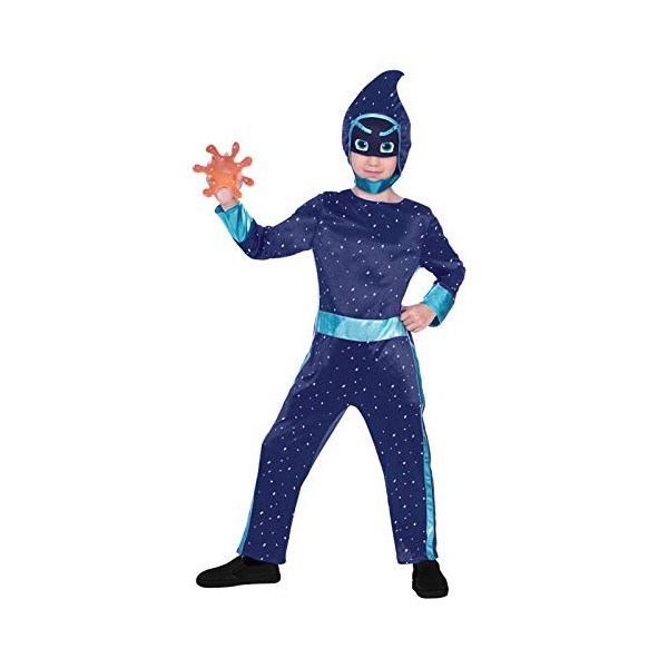 amscan Costume de ninja pour enfant - 10132463, 5-6 ans, Bleu