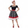 "THE 50s FASHION" dress with petticoat, belt - M 