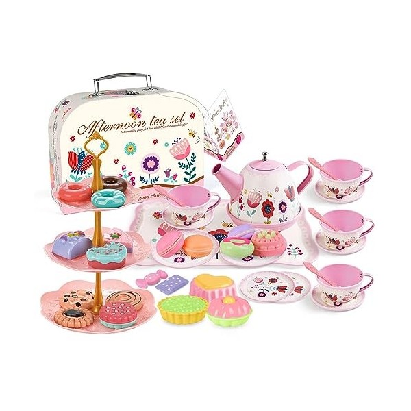 Katutude Jouet de Cuisine en Bois, Accessoire Cuisine Enfant Jeu de Simulation Enfant Kits De Cuisine À Jouer avec Cuisinière