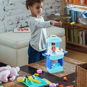 TOYANDONA 1 Jeu Jouets Médicaux Simulés Trousses De Médecin pour Enfants Kit De Simulation De Docteur Dentiste Jeu De Rôle po