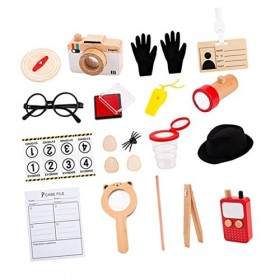 Toyvian 1 Jeu Cosplay De Détective Jouet Despionnage Kit Cosplay Détective Outils De Détective Accessoires De Jeu De Détectiv