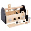 Boîte À Outils Charpentier pour Tout-Petits Doutils Réparation Doutils en Bois Réaliste Jeu Simulation pour Enfants Jouet M