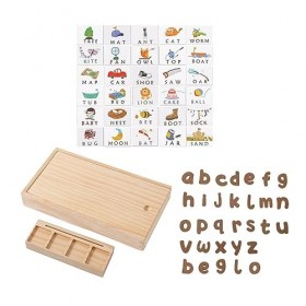 predolo Jeu dorthographe de Mots de lalphabet, Cartes de Mots Assorties, Jouets, Lettres de lalphabet, Assorties pour Les 