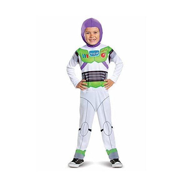 Disney Officiel Toy Story Classic Deguisement Buzz Leclair Enfant, Deguisement Astronaute Enfant Costume Buzz Léclair, Dégui