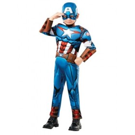 Rubies - AVENGERS officiel -Déguisement Luxe Captain America 3-4 ans