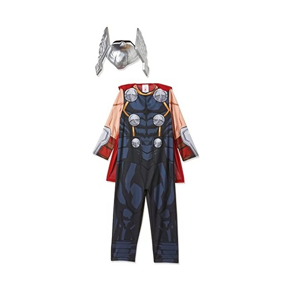 Rubies Marvel Avengers 510563TODD Costume officiel Thor pour enfant Taille unique 2-3 ans, hauteur 98 cm 