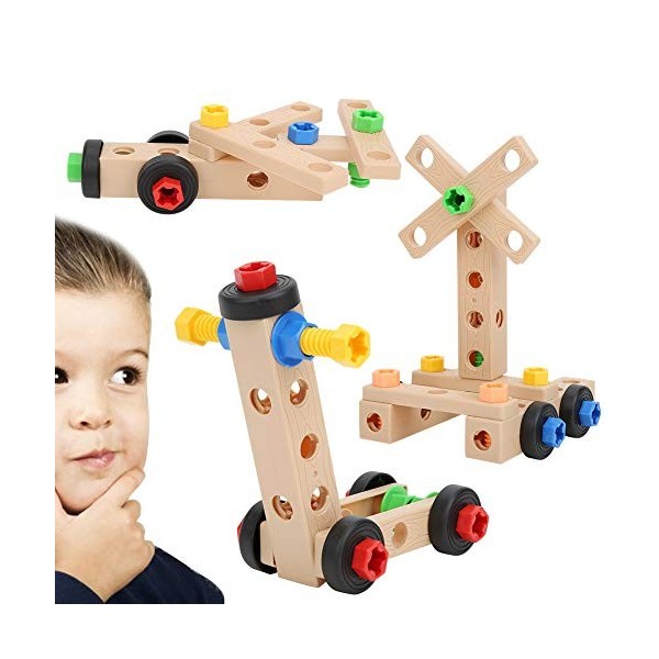 Multifonctionnel Écrou Assemblage Jouet Démontage Combinaison Jouets Bricolage Jouet Éducatif Parent-Enfant Jeux Interactifs 