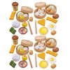 TOYANDONA Lot de 58 jouets chinois de petit déjeuner pour enfants, jouets de cuisine, jeux de rôle, meubles de maison de poup