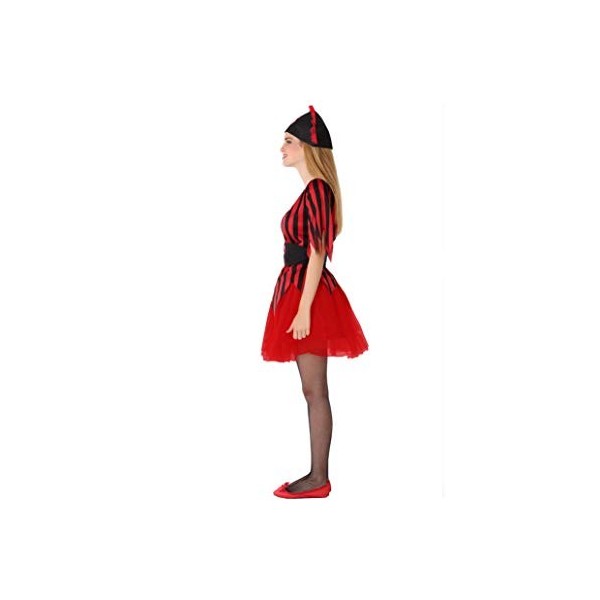 Atosa-61620 Atosa-61620-Déguisement Jeune Fille Rouge Pirates, Femme, 61620